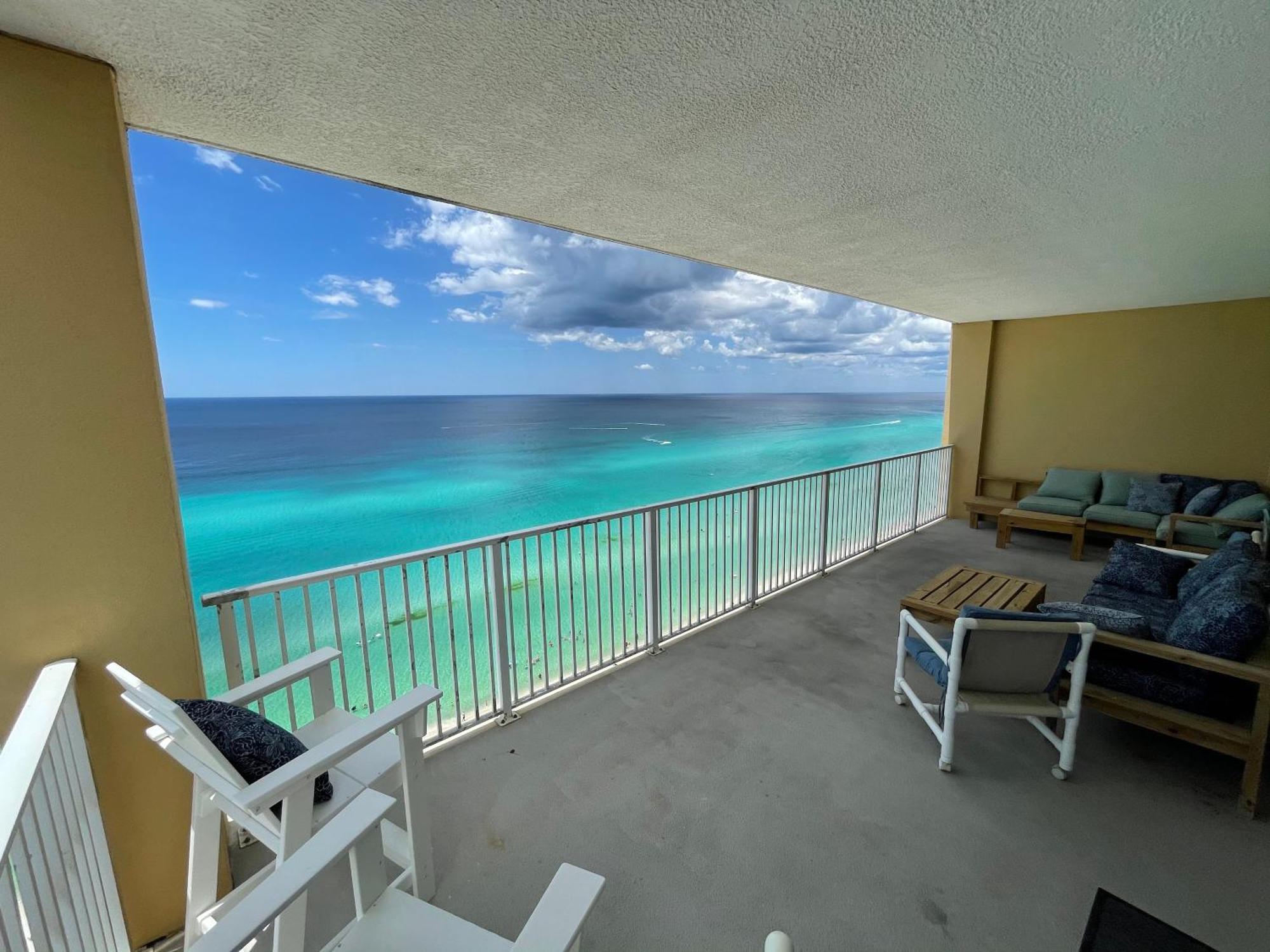 Tropic Winds 1701 Premium Corner Unit With 2 Parkings! Free Beach Chairs Service! Panama Stadt Exterior foto